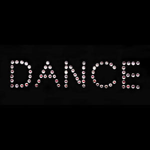 Dance Word Rhinestones